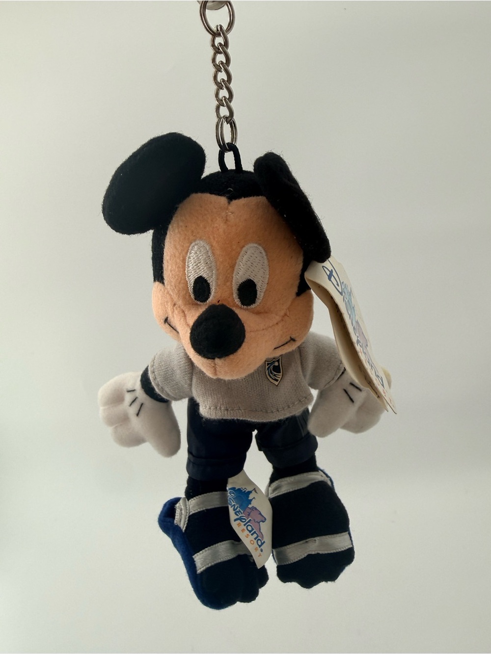 Mickey Mouse Plush Keychain - Black, Tan, White